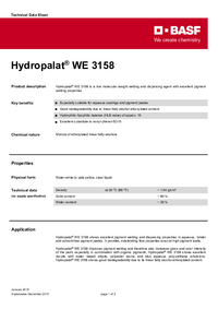 Thumbnail of document Technical datasheet - HYDROPALAT® WE 3158