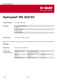 Thumbnail of document Technical datasheet - HYDROPALAT® WE 3432