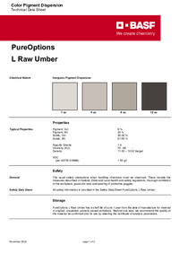 Thumbnail of document Technical datasheet - PureOptions® L Raw Umber