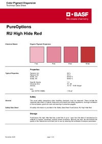 Thumbnail of document Technical datasheet - PureOptions® RU High Hide Red