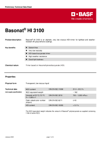 Thumbnail of document Technical datasheet - BASONAT® HI 3100