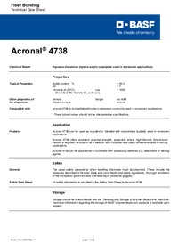 Thumbnail of document Technical datasheet - ACRONAL® 4738