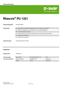 Thumbnail of document Technical datasheet - RHEOVIS® PU 1331