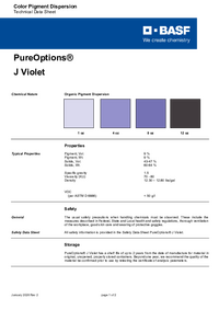 Thumbnail of document Technical datasheet - PureOptions® J Violet