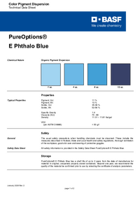 Thumbnail of document Technical datasheet - PureOptions® E Phthalo Blue