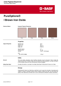 Thumbnail of document Technical datasheet - PureOptions® I Brown Iron Oxide