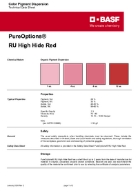 Thumbnail of document Technical datasheet - PureOptions® RU High Hide Red