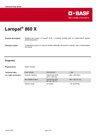 Thumbnail of document Technical datasheet - LAROPAL® 860 X