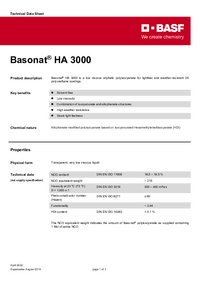 Thumbnail of document Technical datasheet - BASONAT® HA 3000