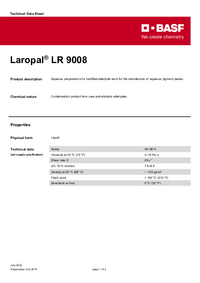 Thumbnail of document Technical datasheet - LAROPAL® LR 9008