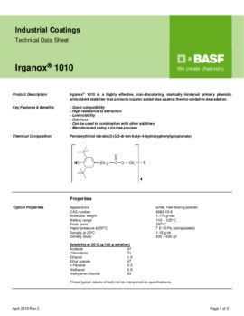 Irganox 1010 Basf